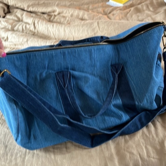 Jcrew Denim Duffle bag (weekender bag) - Picture 2 of 6